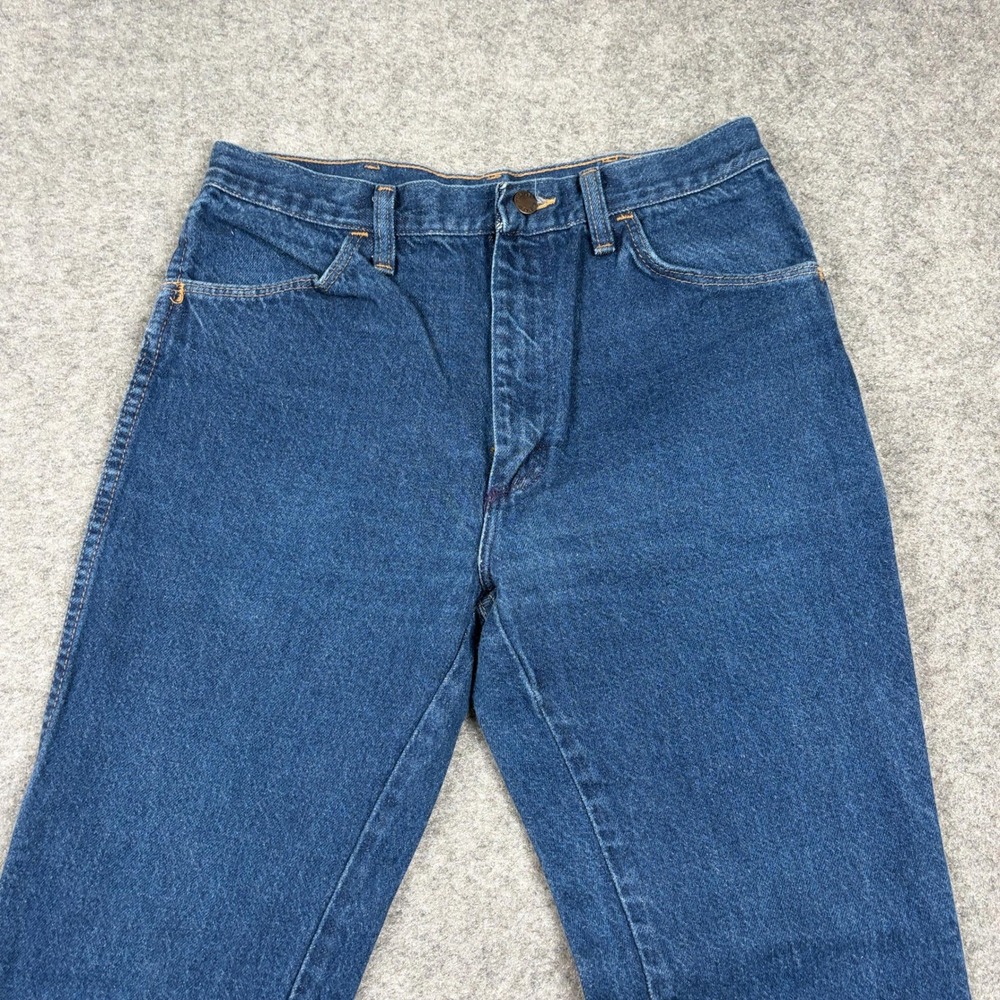 Rustler Jeans Mens 33x30 Vintage Made in USA Blue Denim Straight Leg Bootcut 90s